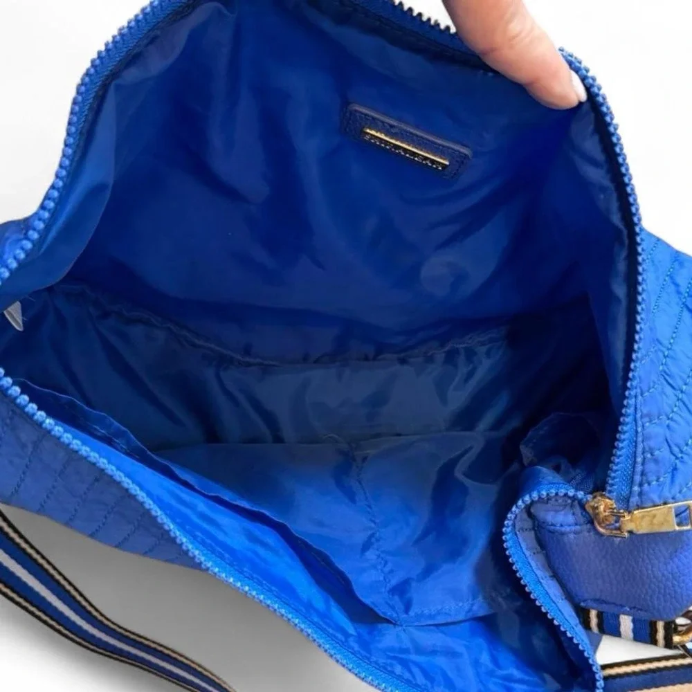 Shiraleah Ezra Ultramarine‎ Blue Large Quilted Crossbody Bag
